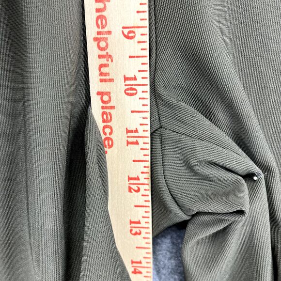 Boston Proper Pants Womens Medium Crop Cargo Wide Leg Olive Green stretch boho - Picture 7 of 15